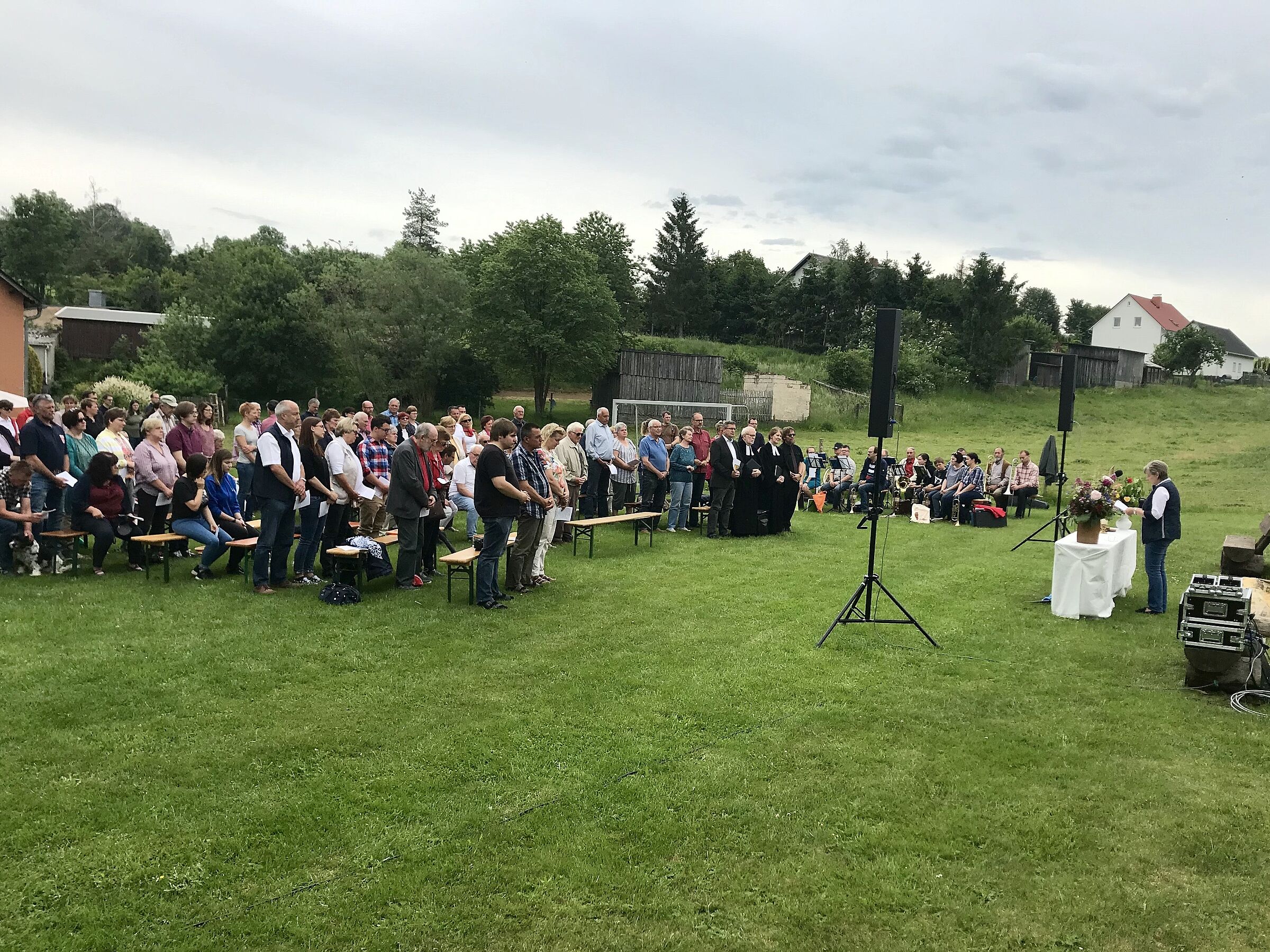 2019: Gottesdienst im Grünen mit der St. Michaelis Gemeinde