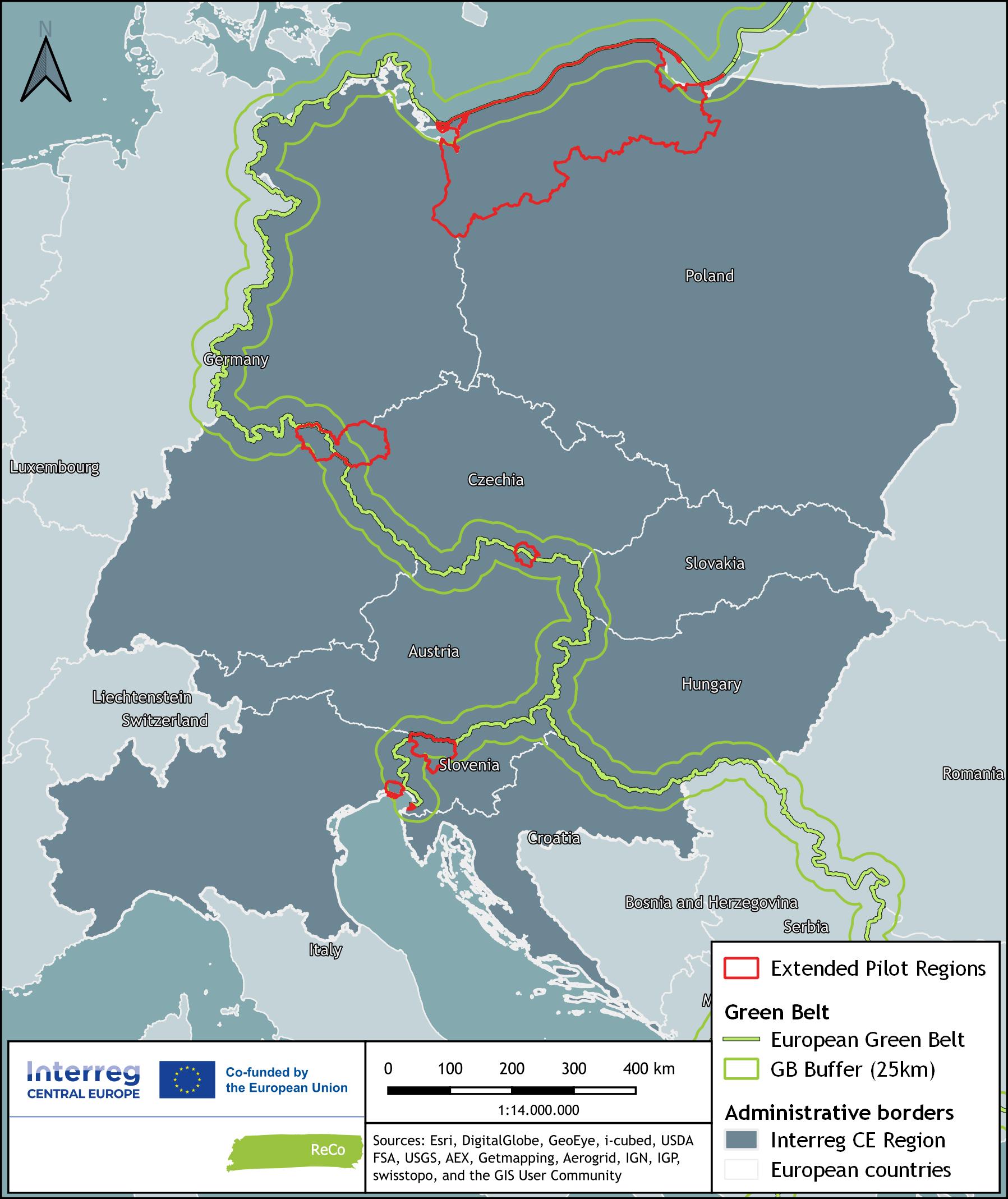 ReCo - Pilot Regions Overview